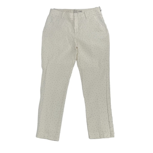NWT a new day Cream Black Geometric Slim Ankle Mid Rise Pants Size 8 Women’s - Picture 1 of 6